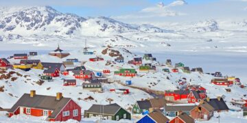 Groenlandia una isla atractivo.