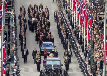 Así fue el último adiós al rey Harald V.
