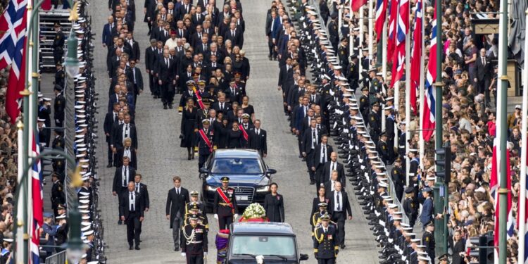 Así fue el último adiós al rey Harald V.